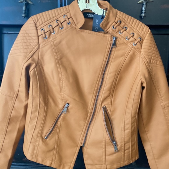 Brand New Faux Leather Jacket! By Mark and Morten. - Picture 5 of 5